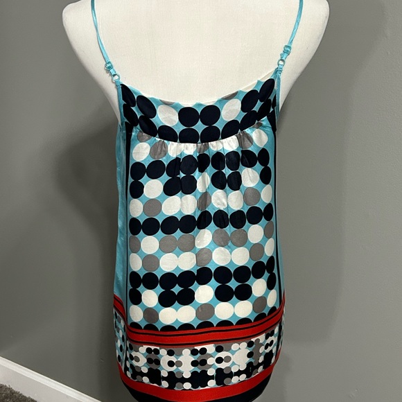 Cabi silk polka dot‎ camisole with adjustable shoulder straps - Picture 9 of 11